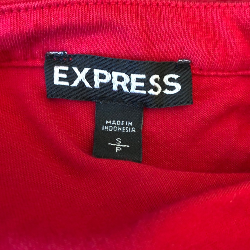 EXPRESS Red Ruffle Dress - Picture 6 of 6